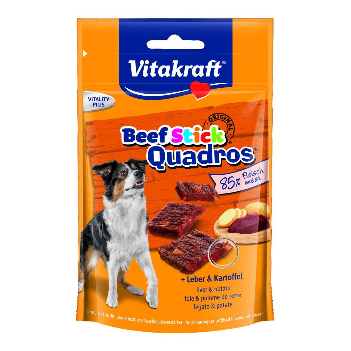 Beef Stick Quadros plus Leber & Kartoffel, 7 x 70g