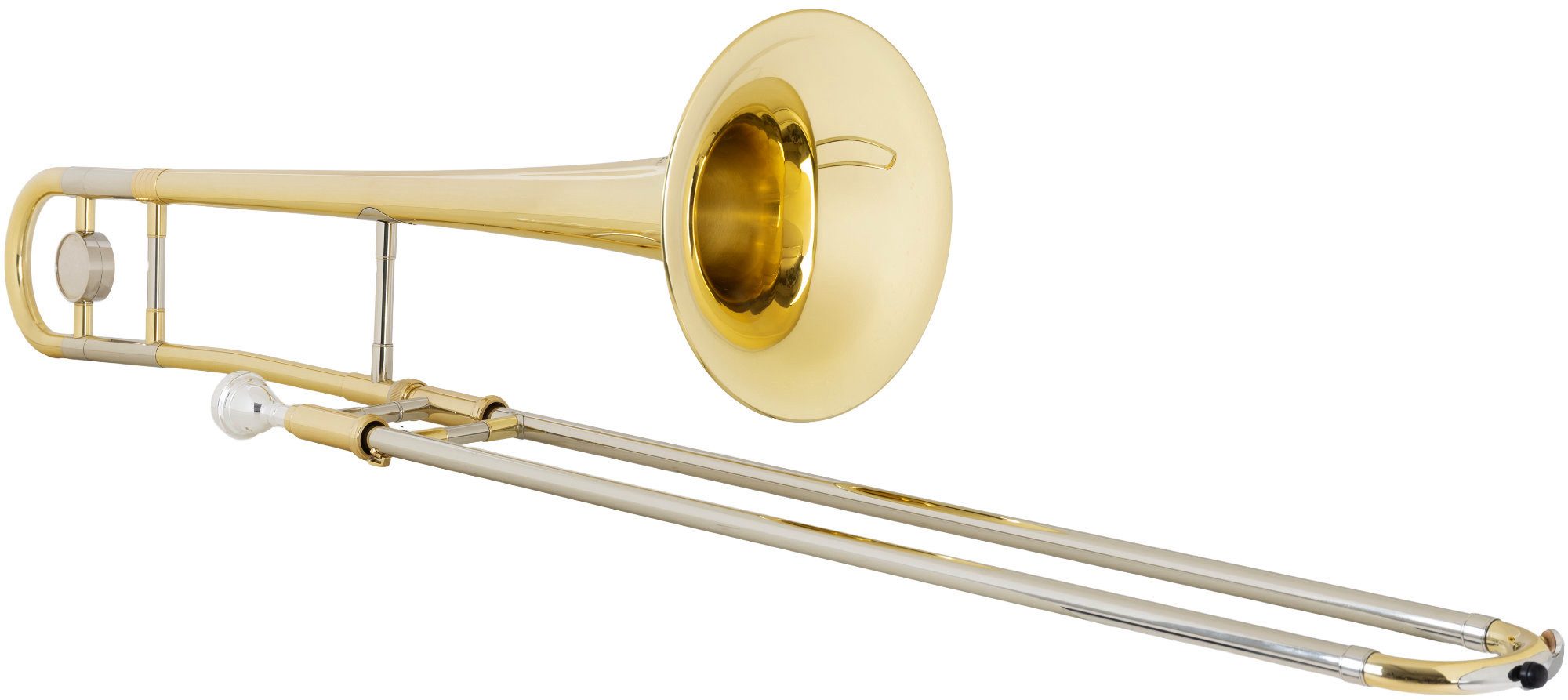 Lechgold Posaune TP-25L Tenorposaune - Lackierte Posaune in Bb Bb, inkl. Leichtkoffer & Mundstück, Korpus und Schallstück: Messing, Züge: Neusilber, Finish: Klarlackiert