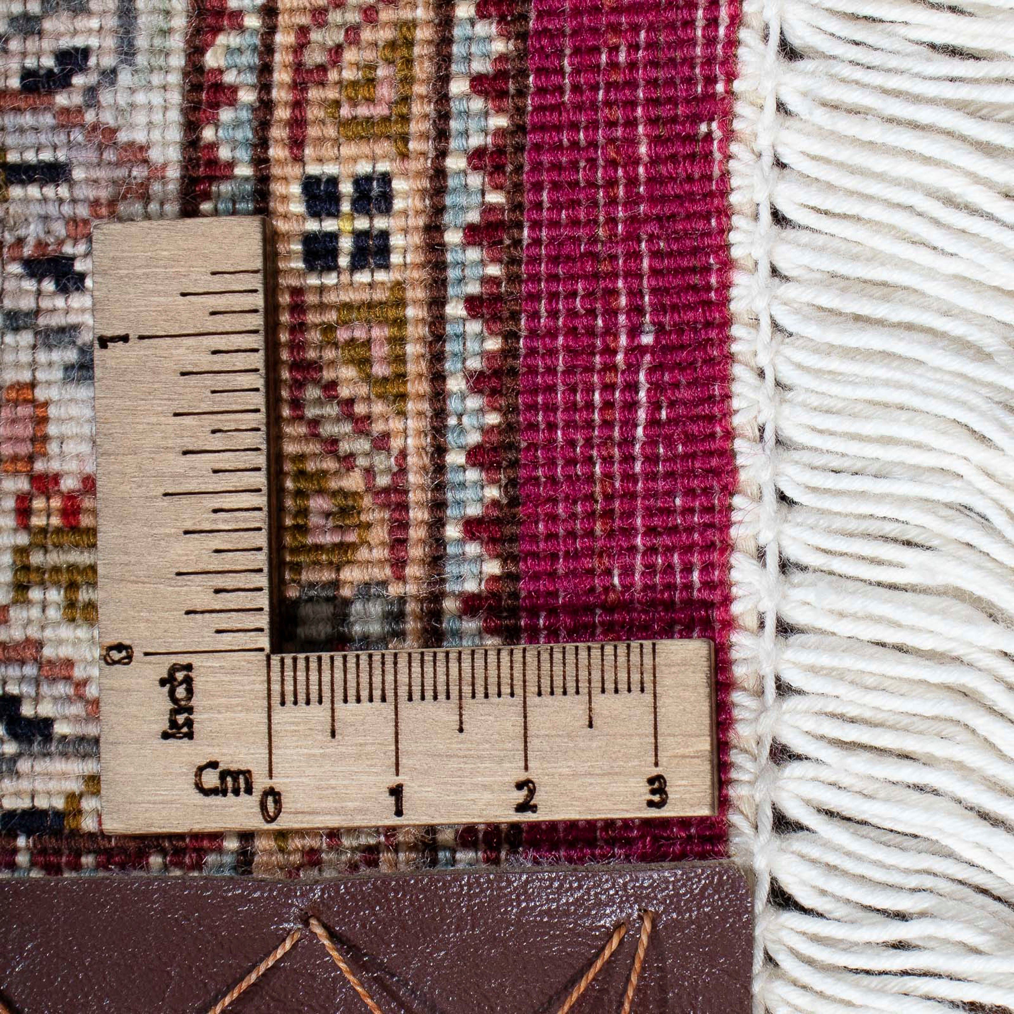 Orientteppich Perser - Einzelstück mm, rechteckig, 10 cm Handgeknüpft, x mit Zertifikat Wohnzimmer, rot, 302 Höhe: - morgenland, Täbriz - 198