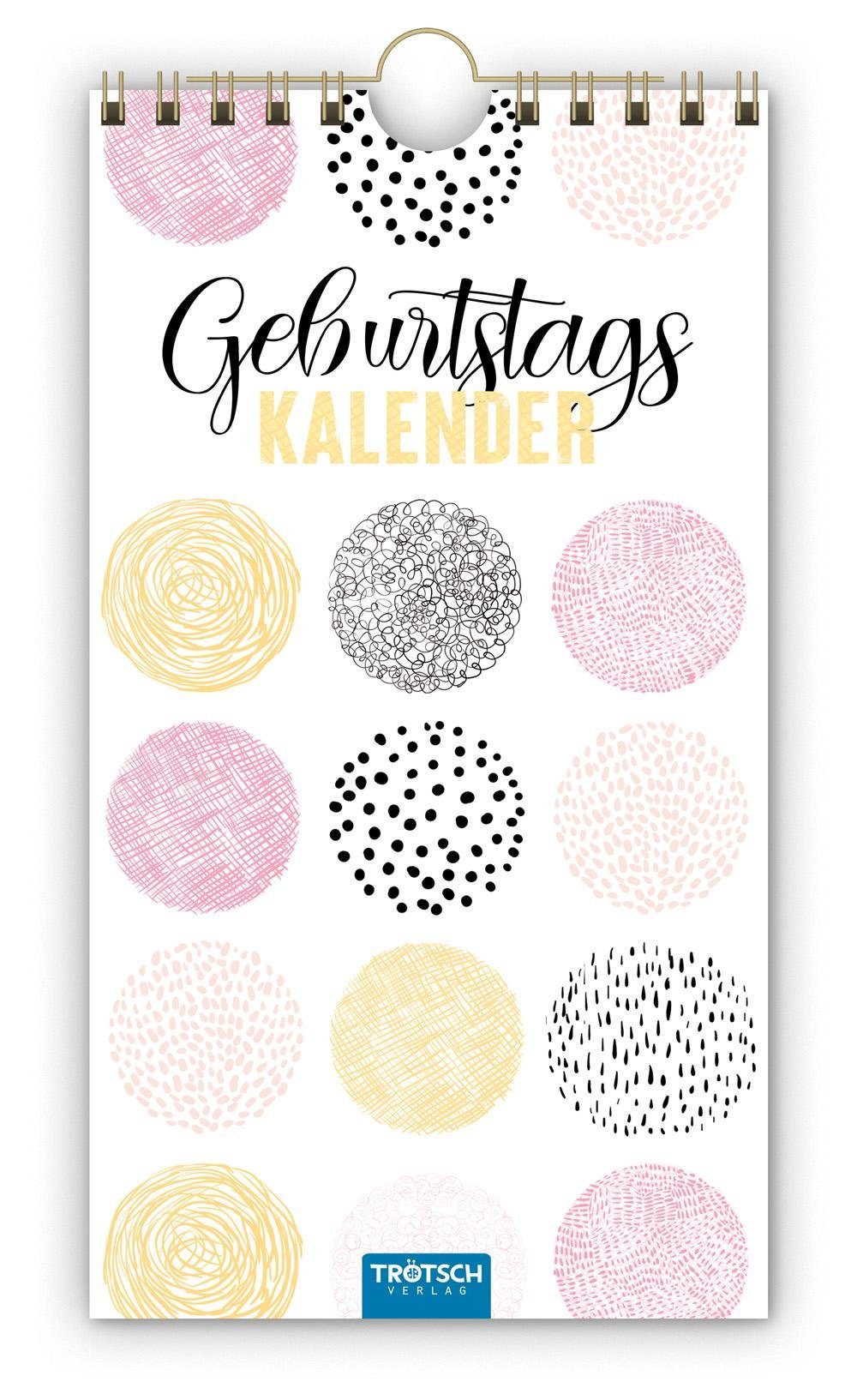 Trötsch Verlag Terminkalender Trötsch Geburtstagskalender Glamour