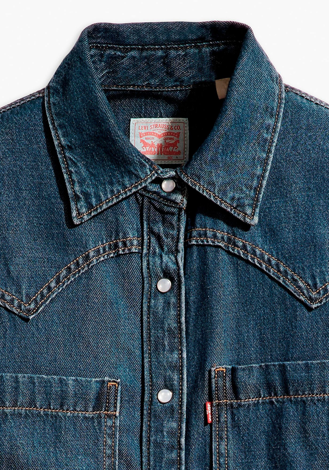 Levi's® Jeansbluse TEODORA WESTERN SHIRT mit Druckknöpfen. Reduzierter Preis € 67,99. Unverbindliche Preisempfehlung € 84,95
