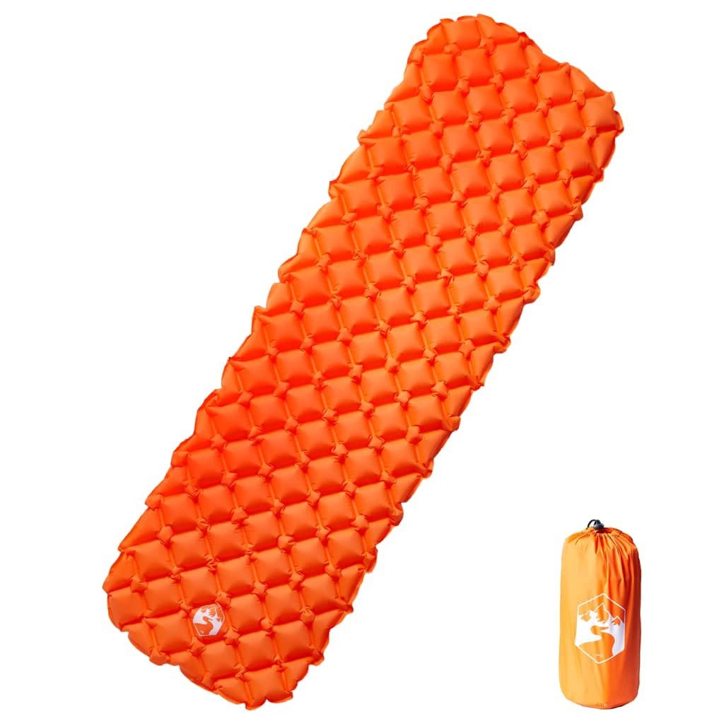 vidaXL Luftbett Aufblasbare Isomatte Orange 190x58x6 cm
