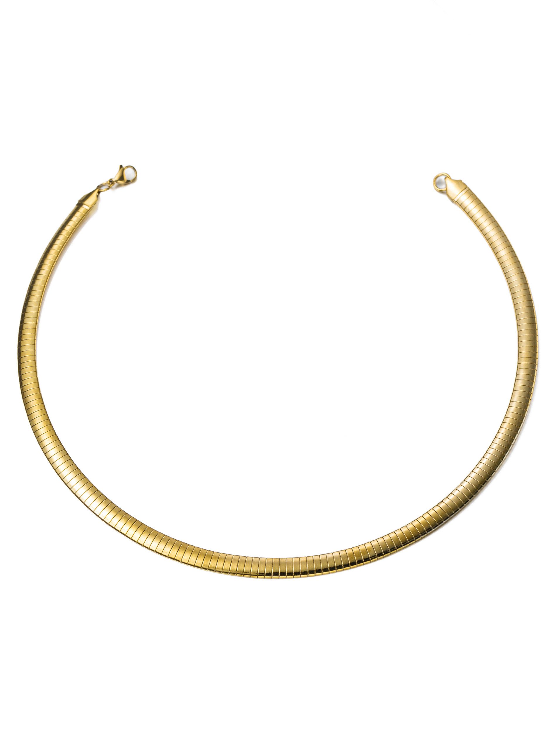 Aniston JEWELRY & WATCHES Collier Schmuck Geschenk Edelstahl Halsschmuck Halskette Omegareif, Made in Germany