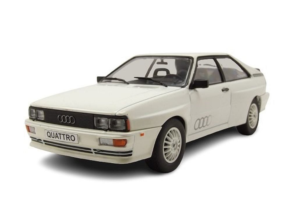 Whitebox Modellauto Audi quattro 1981 weiß, Maßstab 1:24