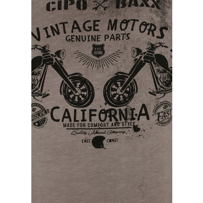 Cipo &amp; Baxx T-Shirt im Henley Style NZ6951