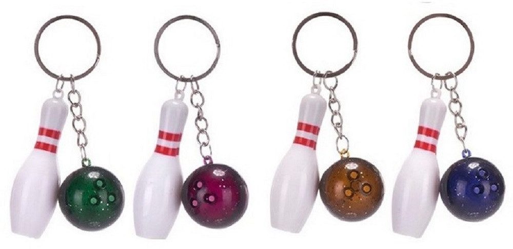 Whitehouse Leisure International Ltd Брелки Брелки Kinder Mini Anhänger keychain Bowling Pin Kegel Tour, Брелки 6cm Kegeltour Mannschaftsfahrt Bowling Bahn