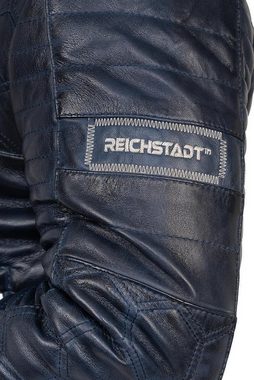 Reichstadt Lederjacke Herren ECHTLEDER Jacke 22RS31LUX (1-St) Edles Design Wabenmuster