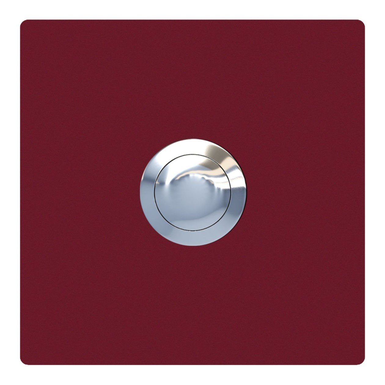 Bravios Briefkasten Klingeltaster Quadrat Rot