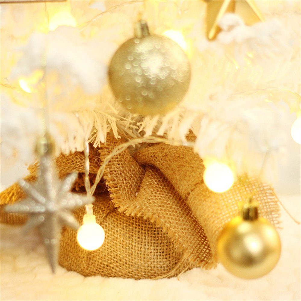Dekorative Künstlicher Weihnachtsbaum Mini Weihnachtsbaum Kleiner Weihnachtsbaum Deko Büro für Tannenbaum Weihnachten mit Beleuchtung, Tisch