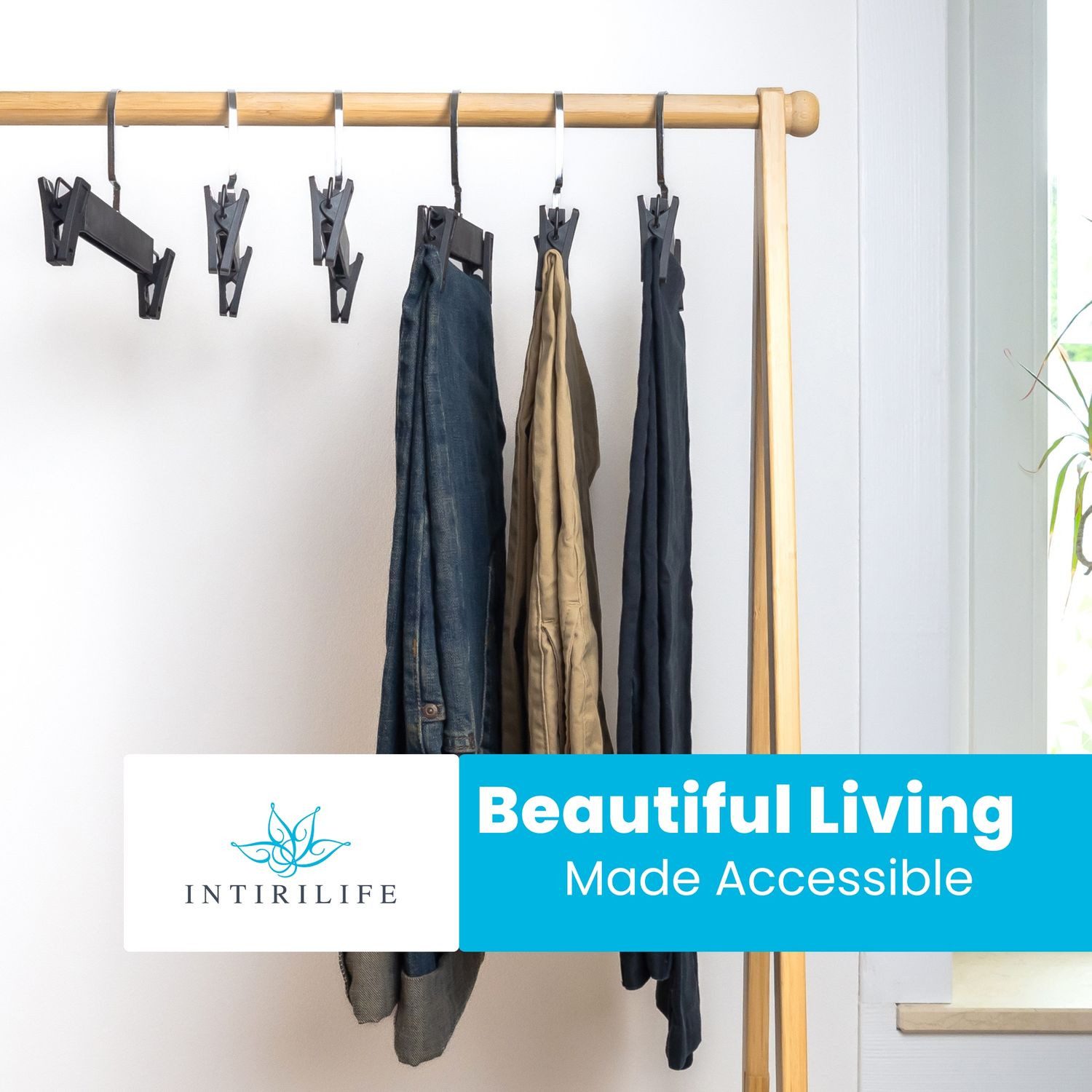 Intirilife Kleiderbügel, (10-tlg), 10x Hosenbügel Kleiderbügel günstig online kaufen