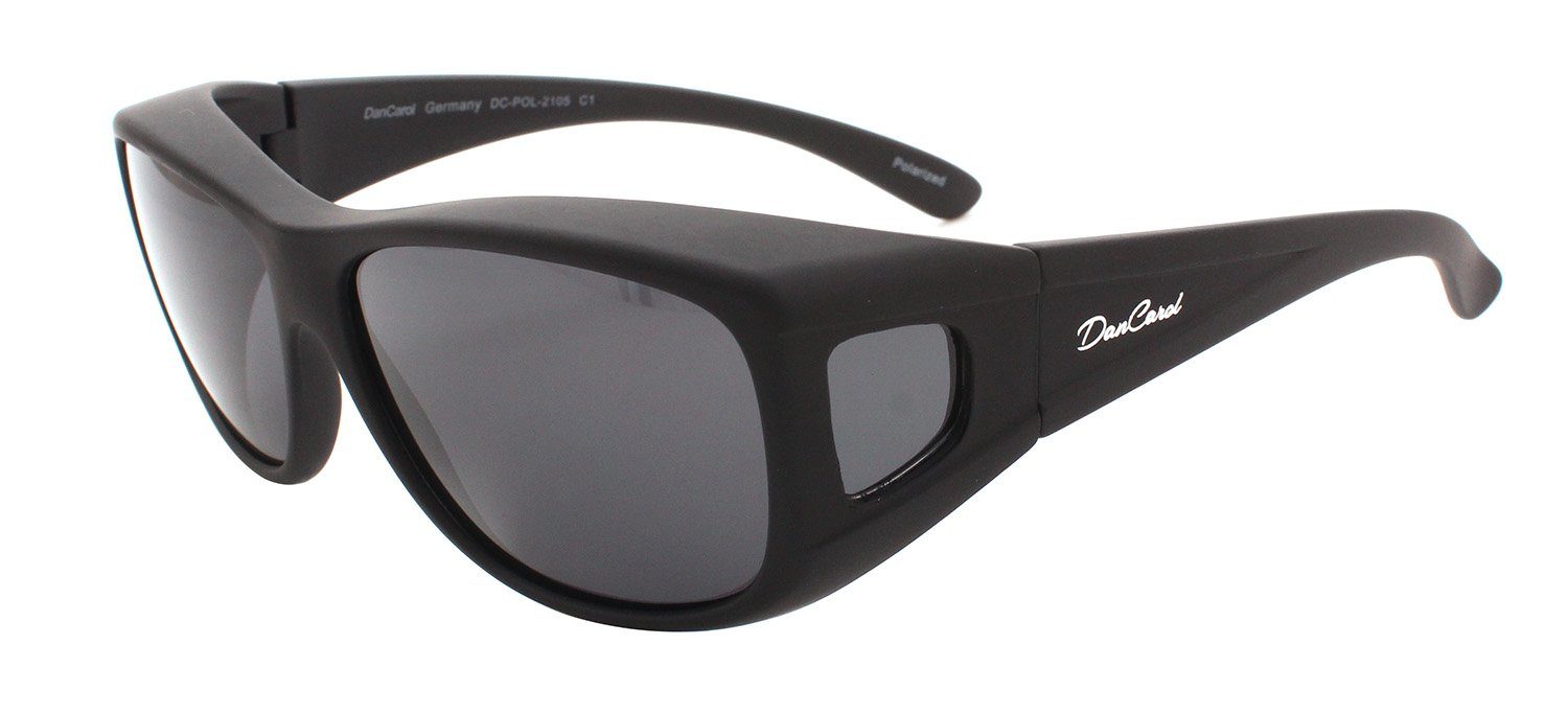 DanCarol Sonnenbrille DC-POL-2105 -C4 Überbrille -Mit Polarisierte Gläser besonderen Schutz vor Licht- und Blendeffekten aller Art!
