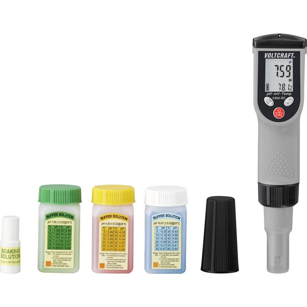 VOLTCRAFT Wasserzähler pH-Redox-Temperatur Messgerät VC-8816980