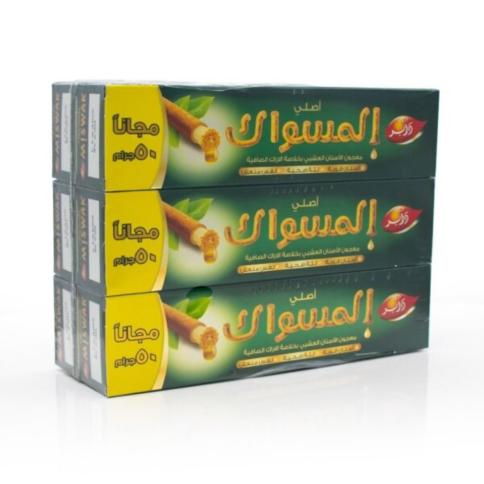 Dabur Zahnpasta Miswak Dabur Kräuter Zahnpasta 1020g - 6x 170g, (6-St)