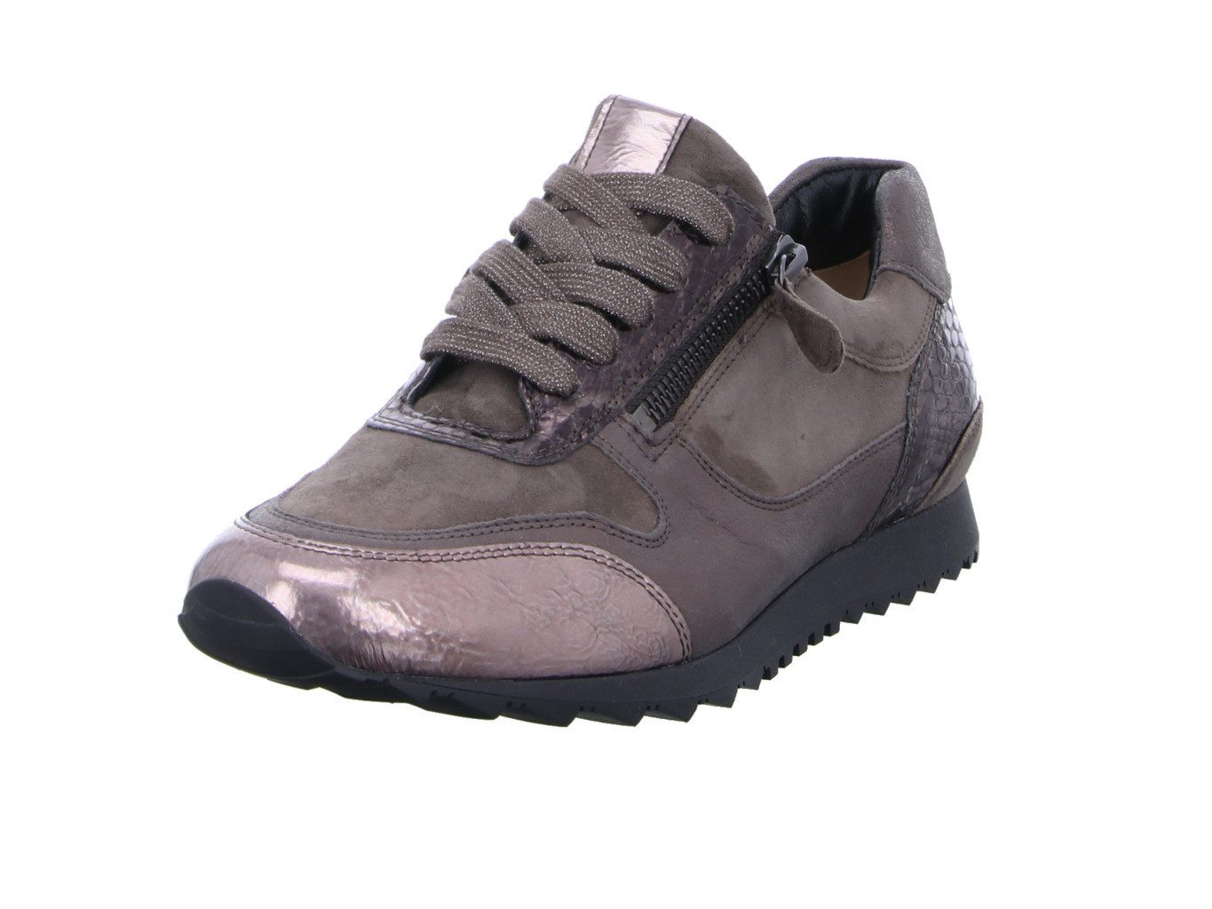 Hassia Barcelona taupe Schnürschuh