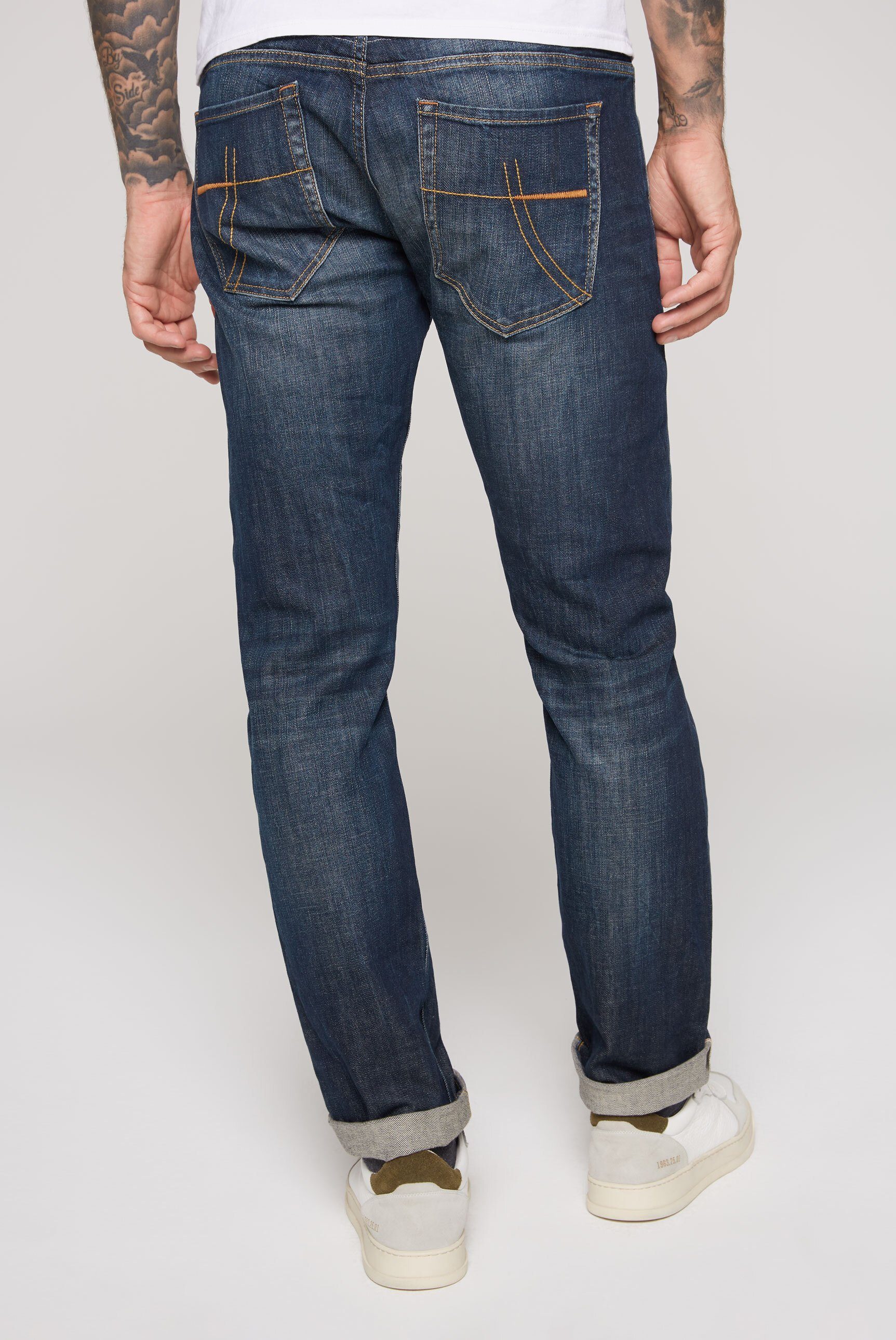 CAMP Leibhöhe niedriger Regular-fit-Jeans mit DAVID