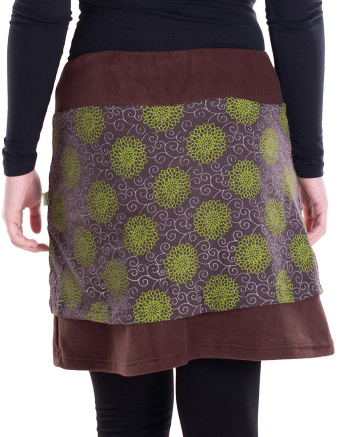 Vishes Minirock Thermorock warmer Damen Winterröcke kurz Lagenlook aus ECO- günstig online kaufen
