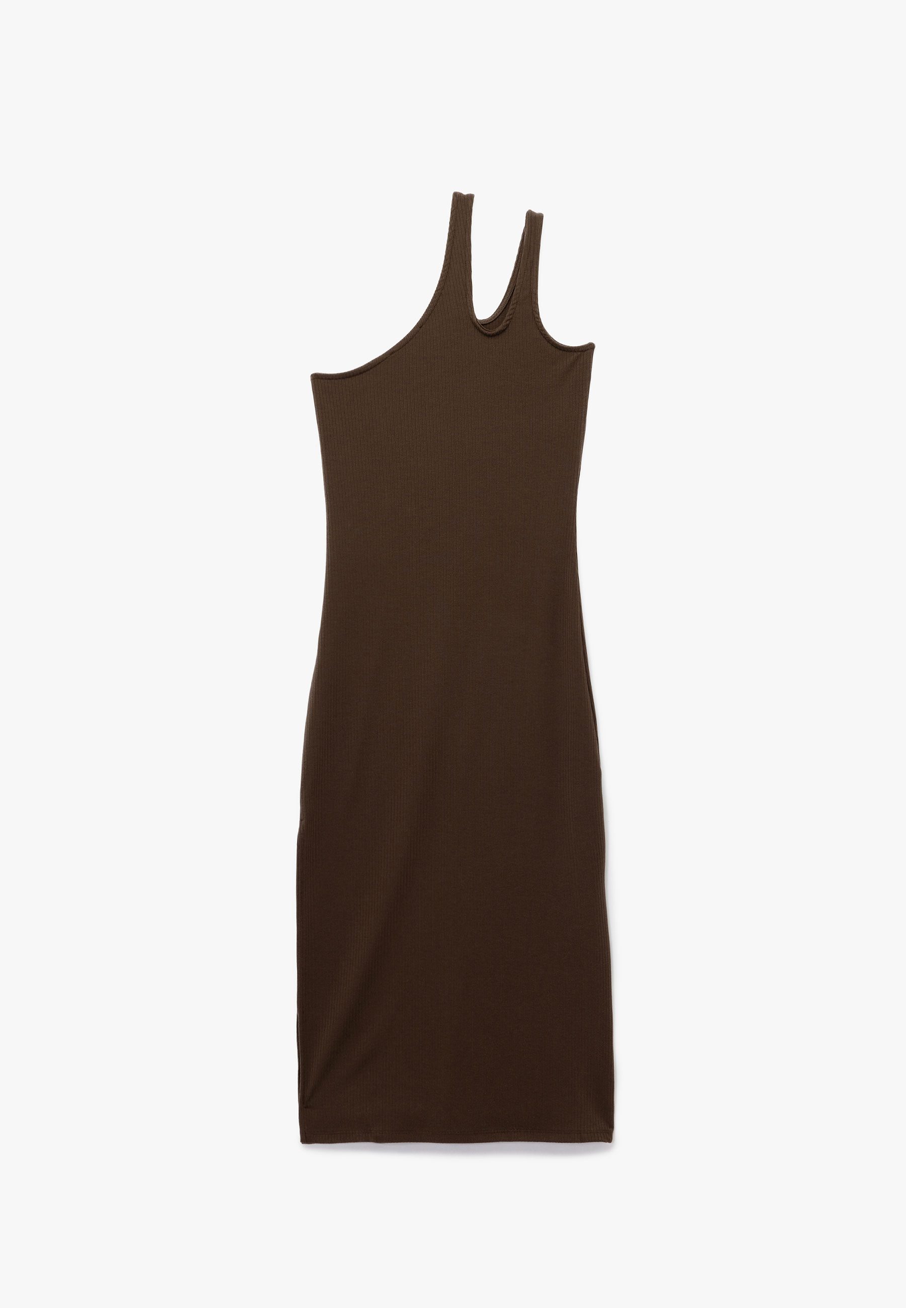 Koton One-Shoulder-Kleid Midi Länge Eine Schulter One-Shoulder-Kleid