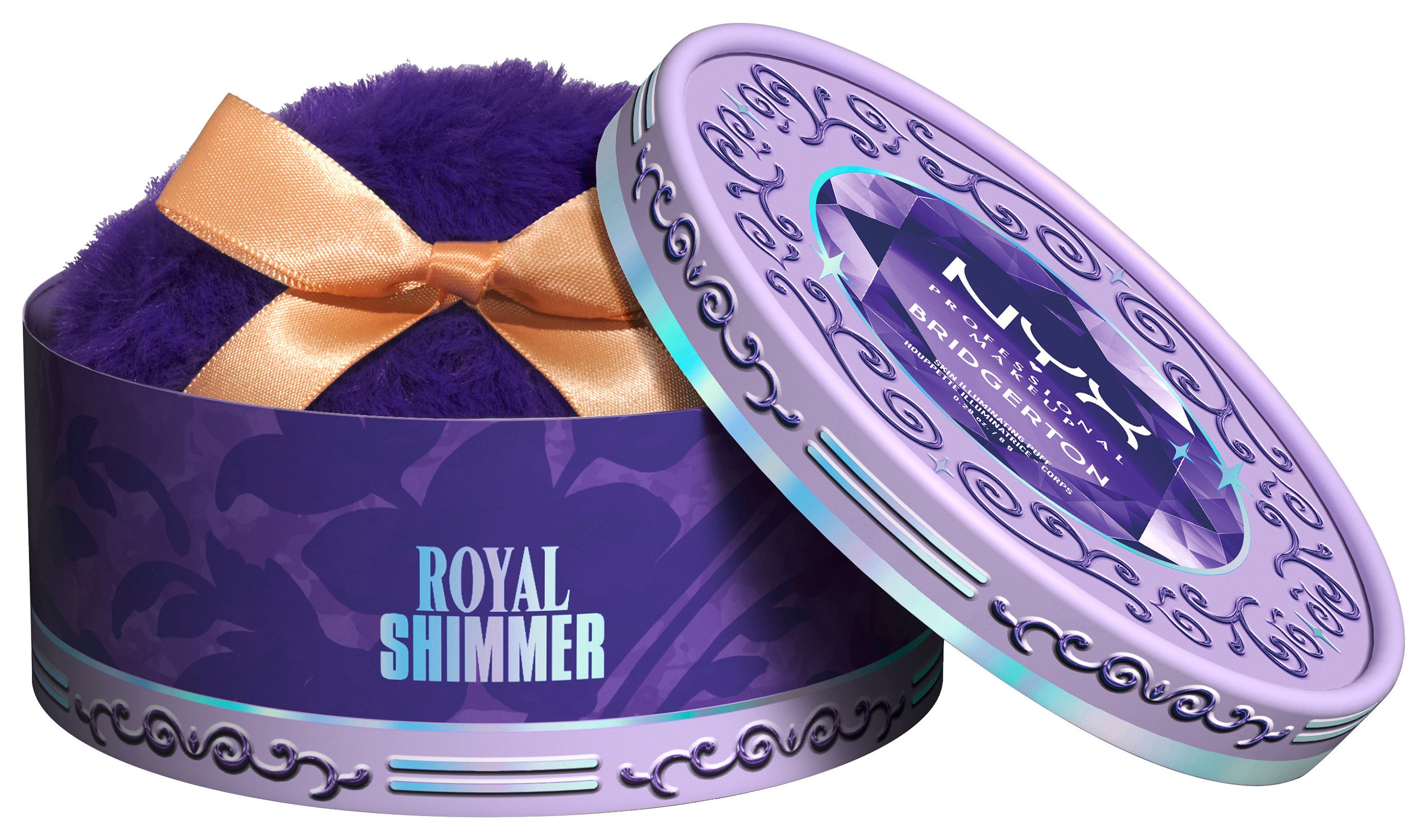 NYX PROFESSIONAL MAKEUP Highlighter BRIDGERTON ROYAL SHIMMER SKIN ILLUMINATING PUDER, perlmuttveredelte Puder