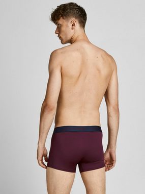 Jack & Jones Boxershorts 3er Pack JACCRESS MICROFIBER TRUNKS Boxershorts (3-St) 3762 in Rot-Dunkelblau