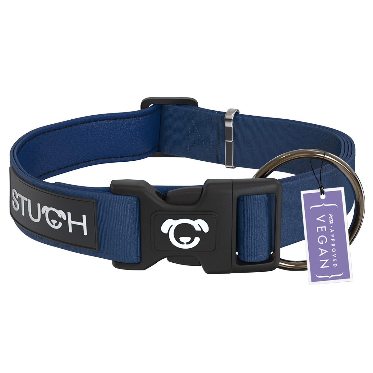 STUCH Hunde-Halsband STUCH Hundehalsband - verstellbares und gepolstertes Nylon Halsband