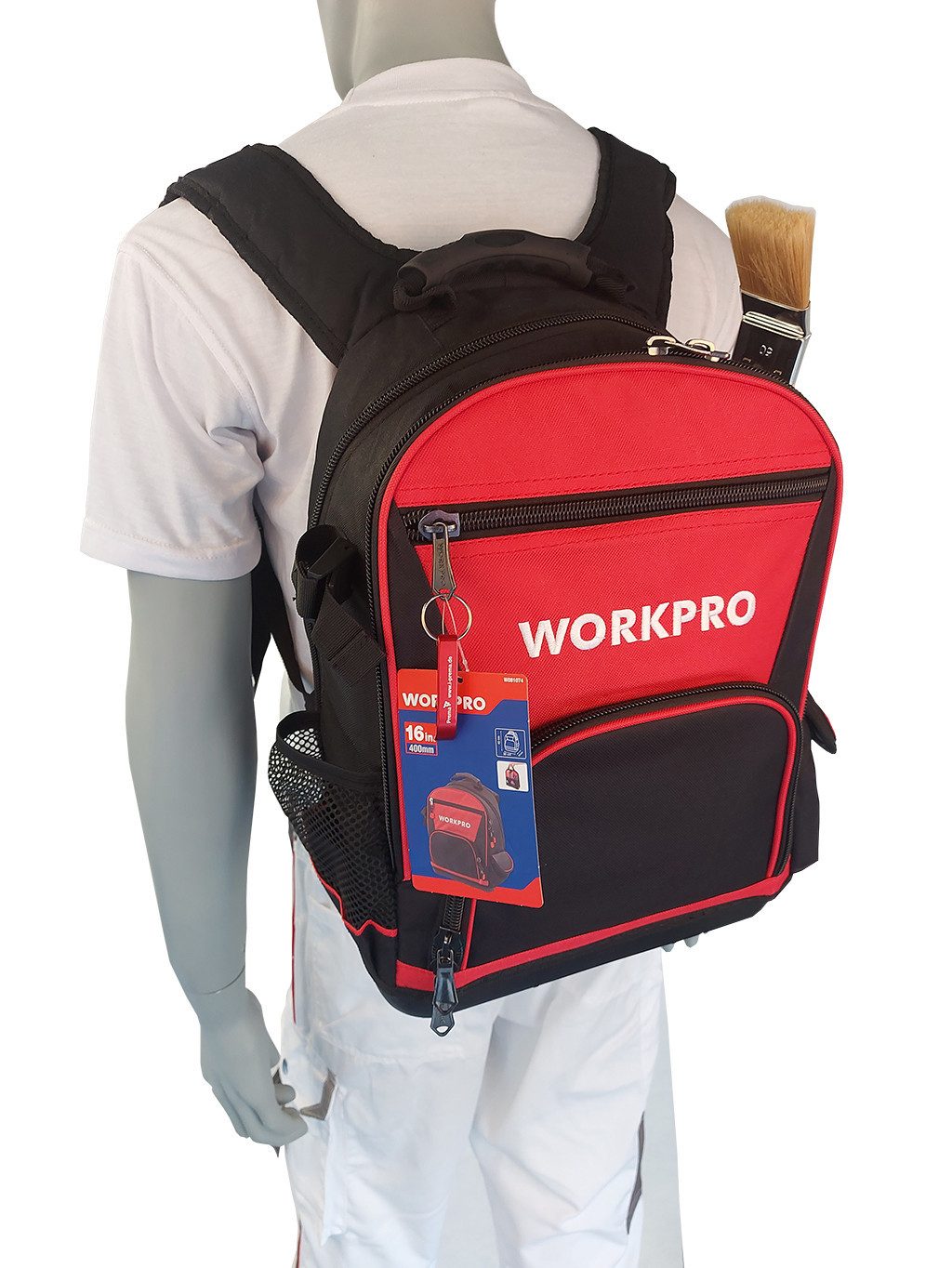 ASKON Malerset Maler- und Azubi-Rucksack, (Set, 33-tlg., 33-teilige Werkzeugausstattung im Rucksack), 33-teilig