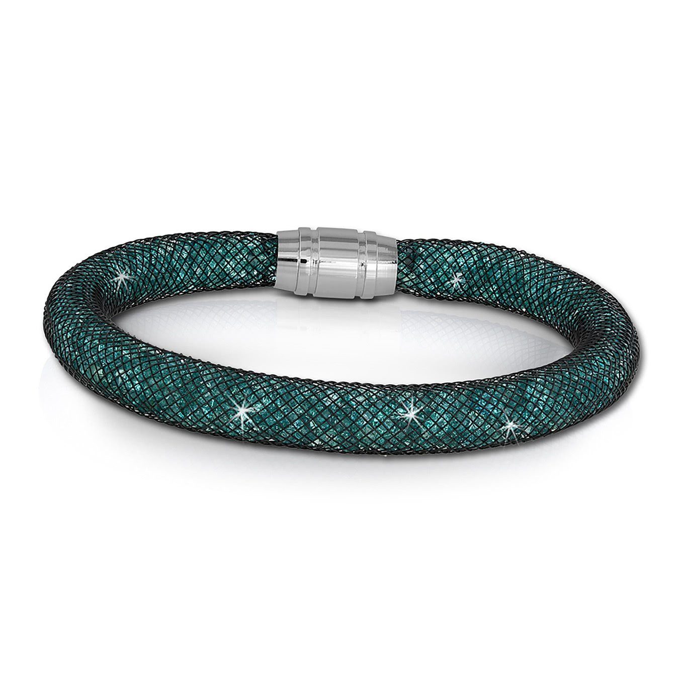 SilberDream Edelstahlarmband SilberDream Armband grün Arm-Schmuck (Armband), Damenarmband mit Edelstahl-Verschluss, Farbe: grün, grüne Kristalle
