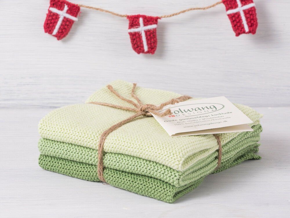 Solwang Spültuch Solwang Wischtuch Staubig Grün Kombi 3er Set