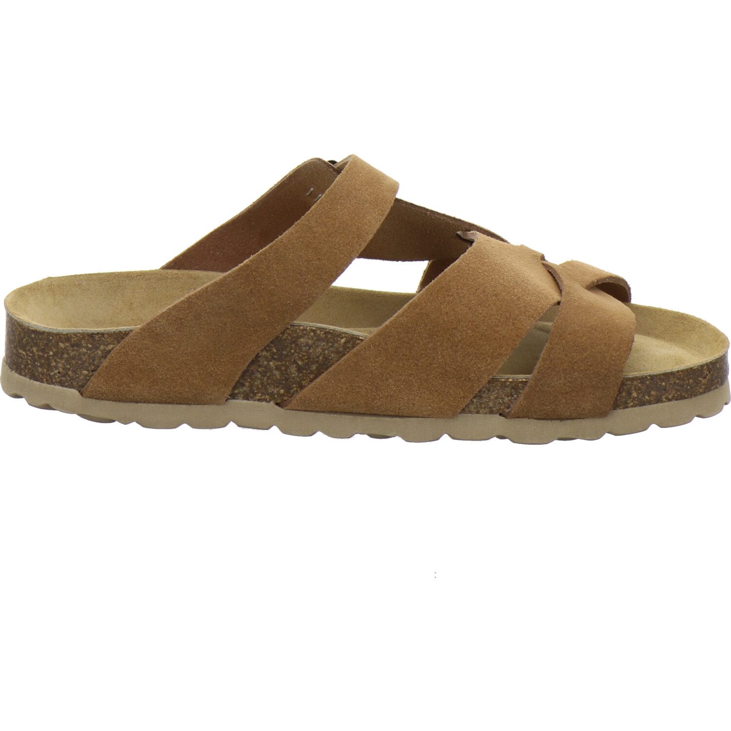 AFS-Schuhe 212284 Kralle Pantolette für Damen mit Fußbett, bequeme Sandalen aus Leder