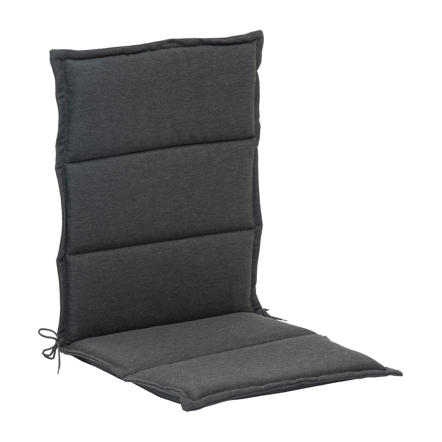 GO-DE Polsterauflage WAKA, 46 x 108 cm, Anthrazit, Polyester, (1 St), für Mittellehner-Stühle