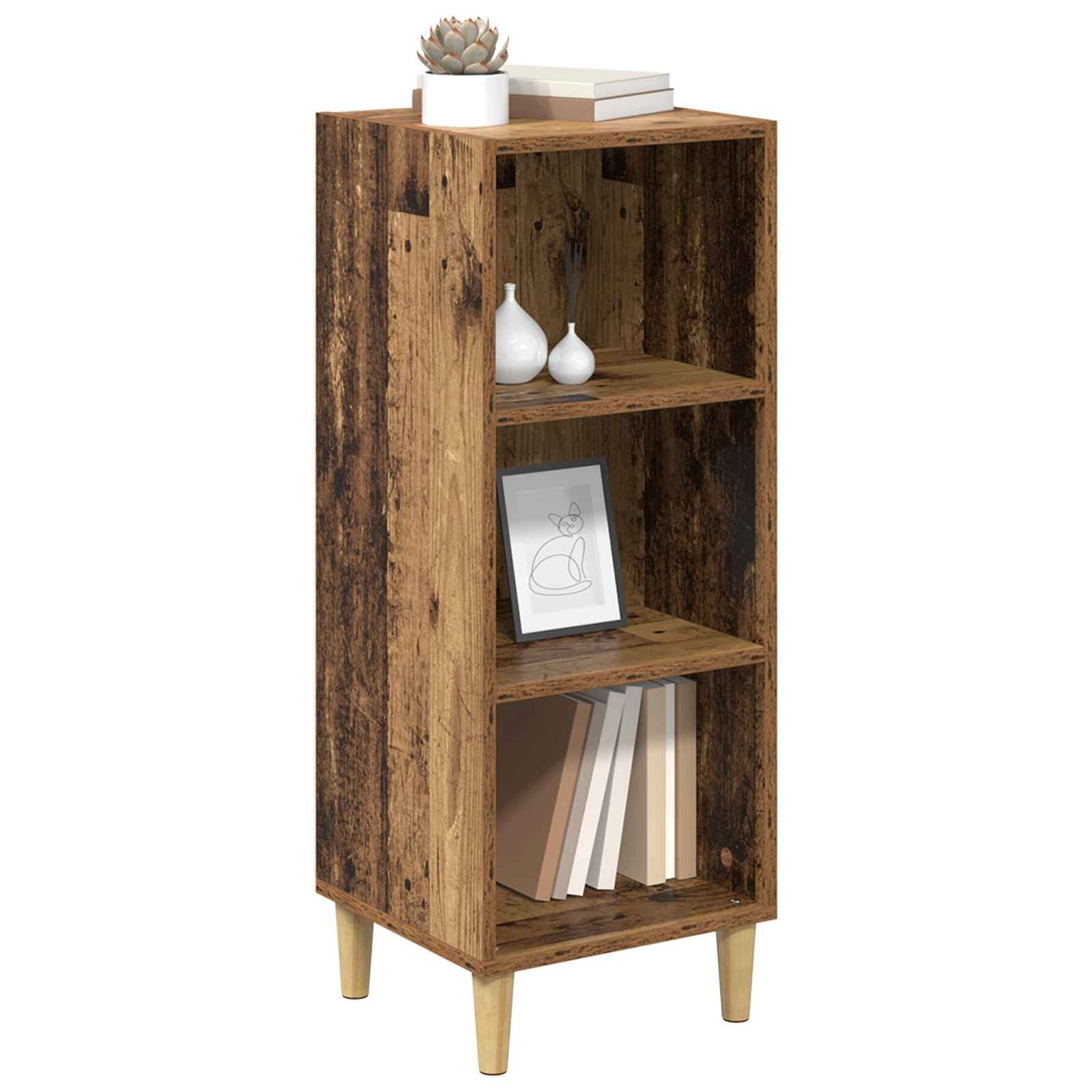 vidaXL Sideboard Sideboard Altholz 34,5 x 32,5 x 90 cm Holzwerkstoff (1 St)