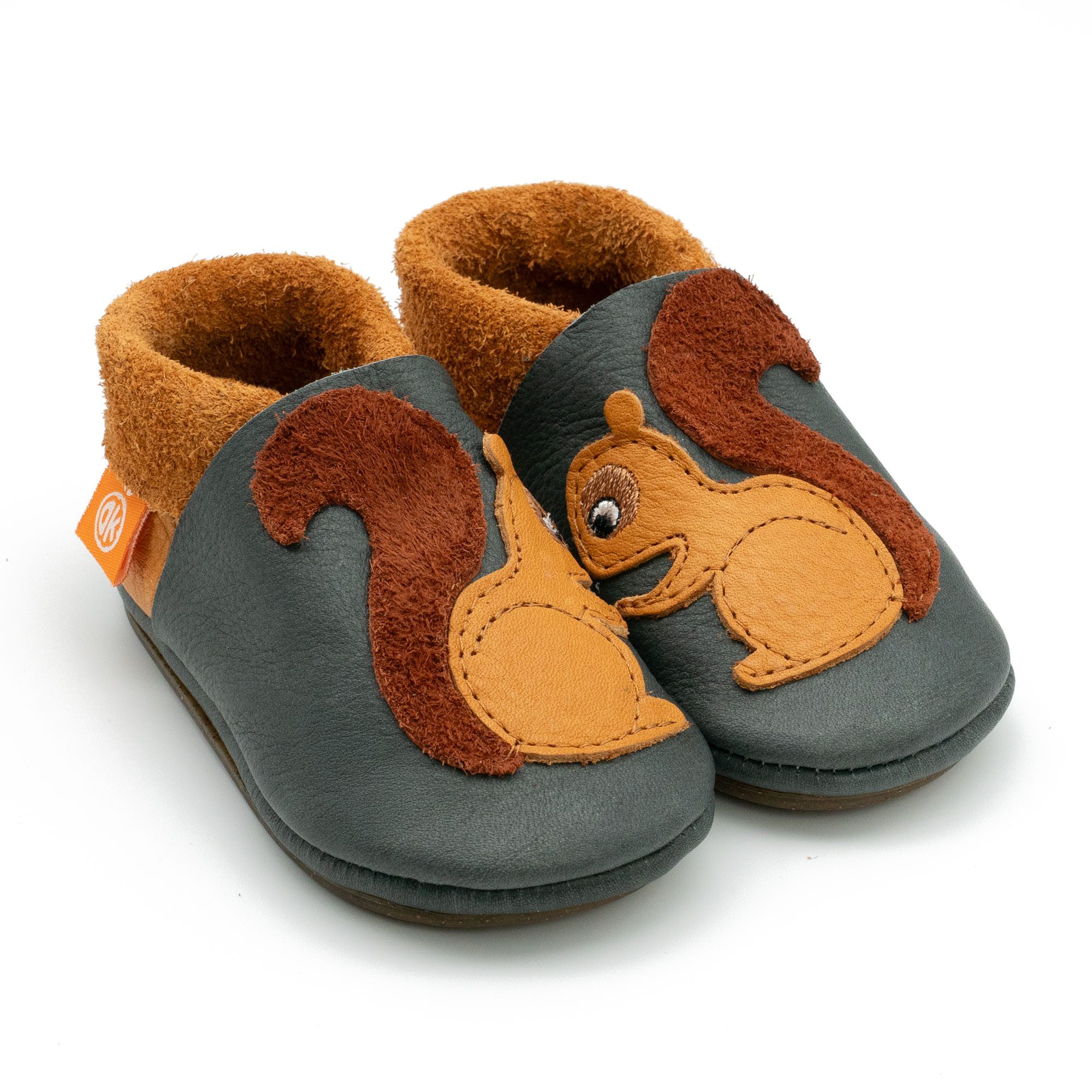 Hausschuhe Kindergarten rutschfest, handgefertigt - Barfußschuh