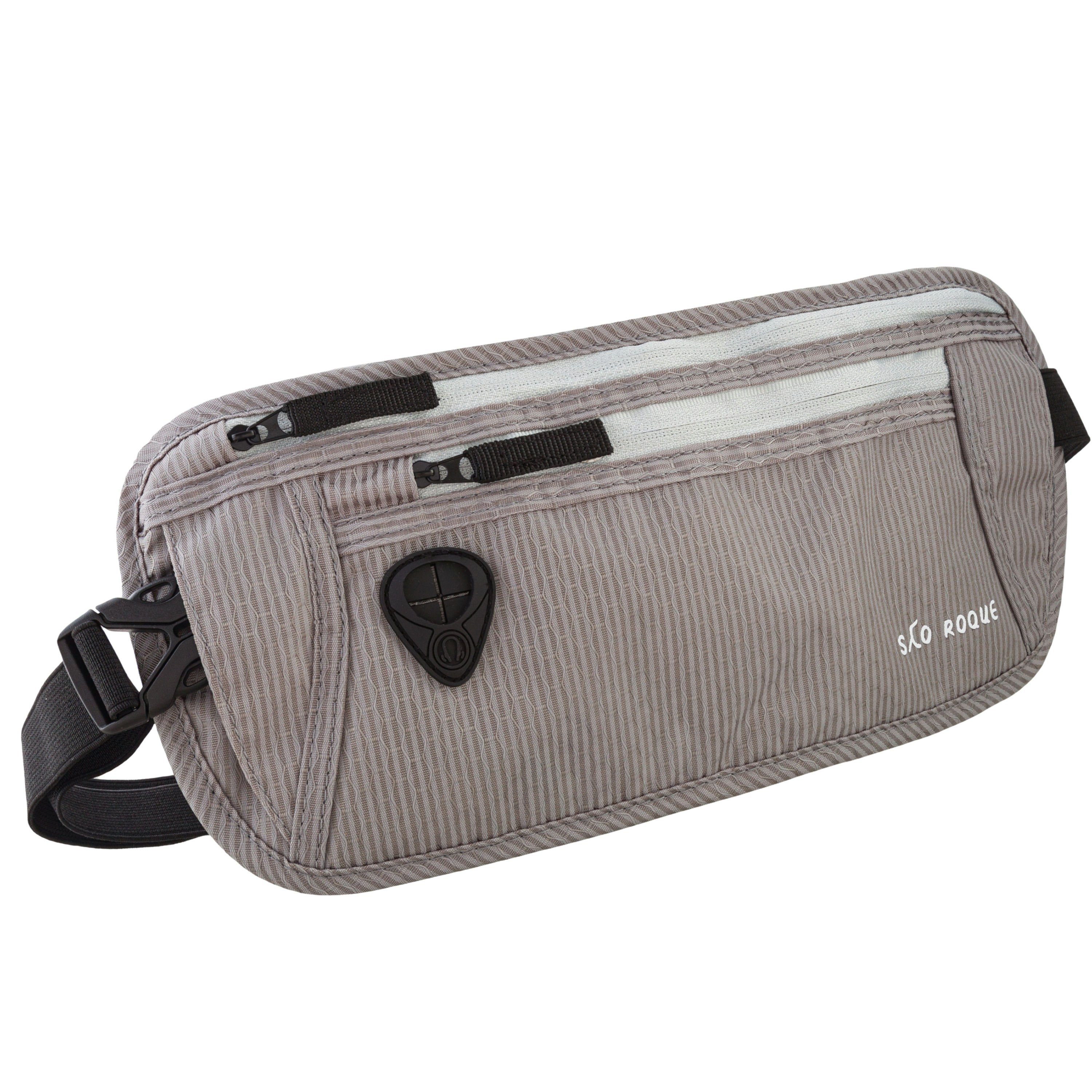 SAO ROQUE Bauchtasche Damen Herren Bauchtasche, RFID Blocker Gürteltasche, flach, Vegan, ultraflach, schweiß- und wasserfest, ultraleicht