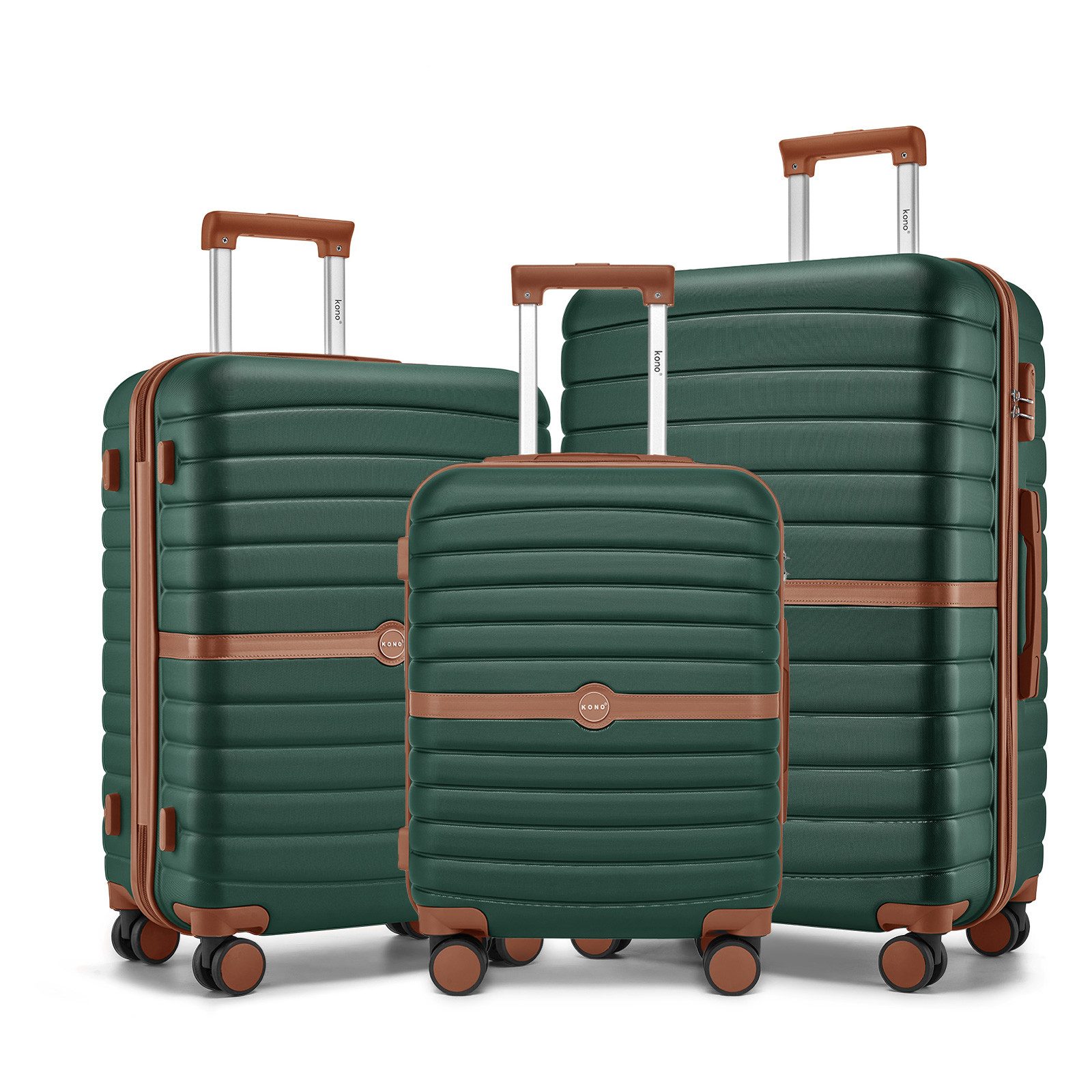 KONO Handgepäckkoffer Koffer Trolley ABS+PC Hartschalenkoffer mit TSA-Schlo günstig online kaufen
