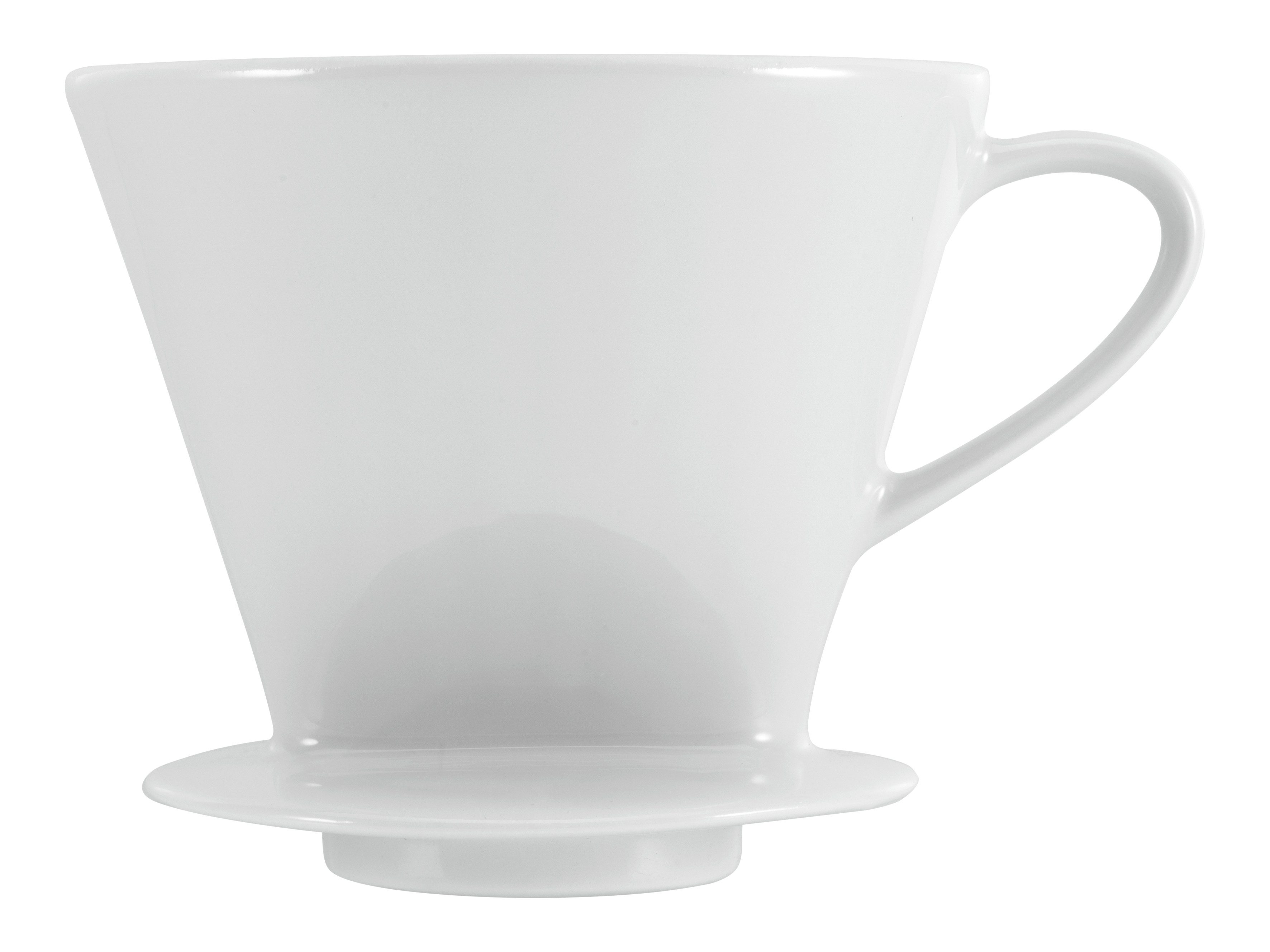 CreaTable Handfilter Nostalgie Weiss, Kaffeefilter, Porzellan, Robust
