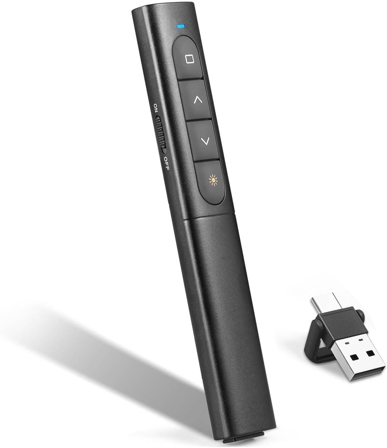FELIXLEO USB C Presenter 2 in 1 2,4 GHz Hyperlink Lautstärke für Mac iPad PC Presenter