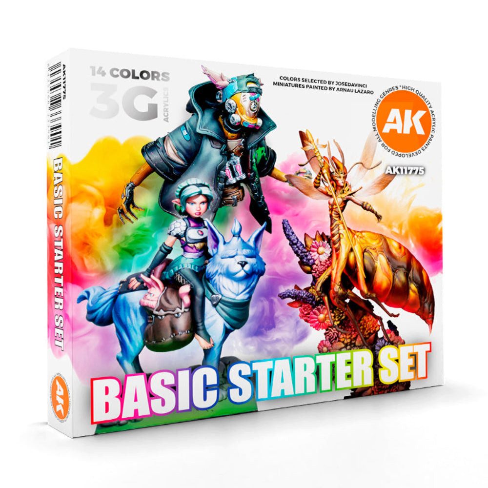 AK Interactive Spielfigur Basic Starter Set - 14 Colors selected by Josedavinci