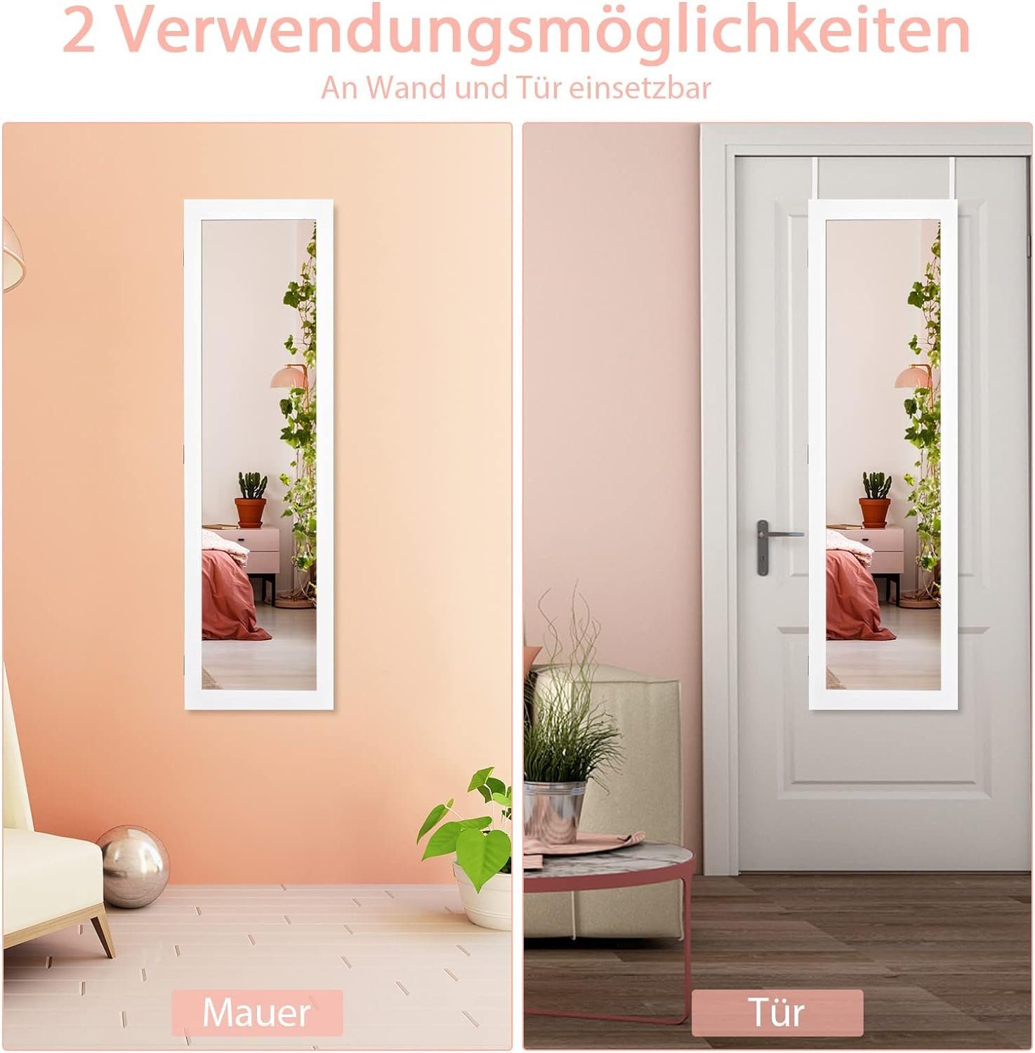 KOMFOTTEU Schmuckschrank Spiegelschrank hängend günstig online kaufen