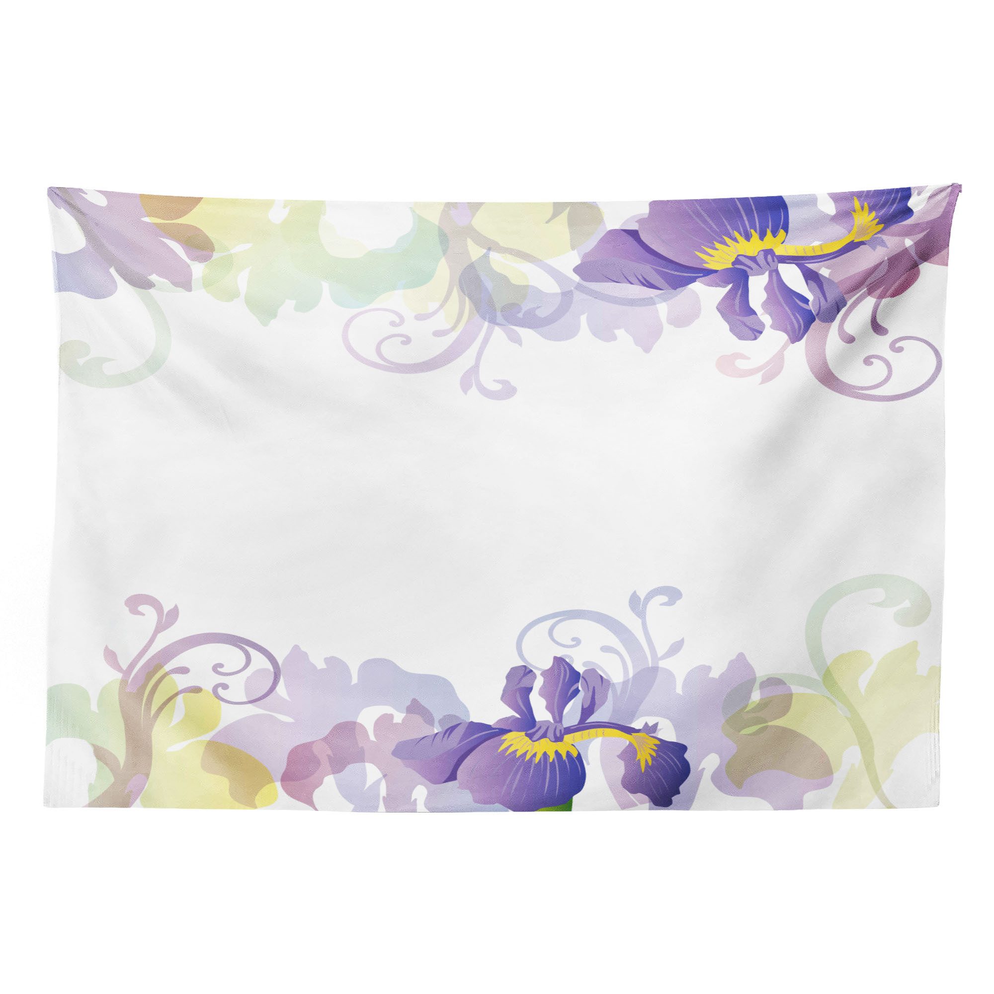 Abakuhaus Wandteppich aus Weiches Mikrofaser Stoff Für das Wohn und Schlafzimmer, rechteckig, Garten Klassische Petals Pastell