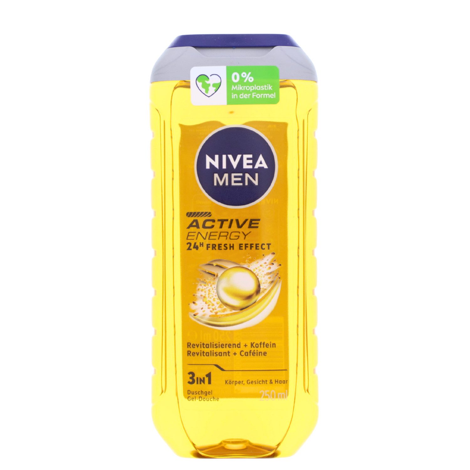 Nivea Duschgel NIVEA MEN Active Energy Duschgel 250ml 3in1 24h Frischeeffekt Männer