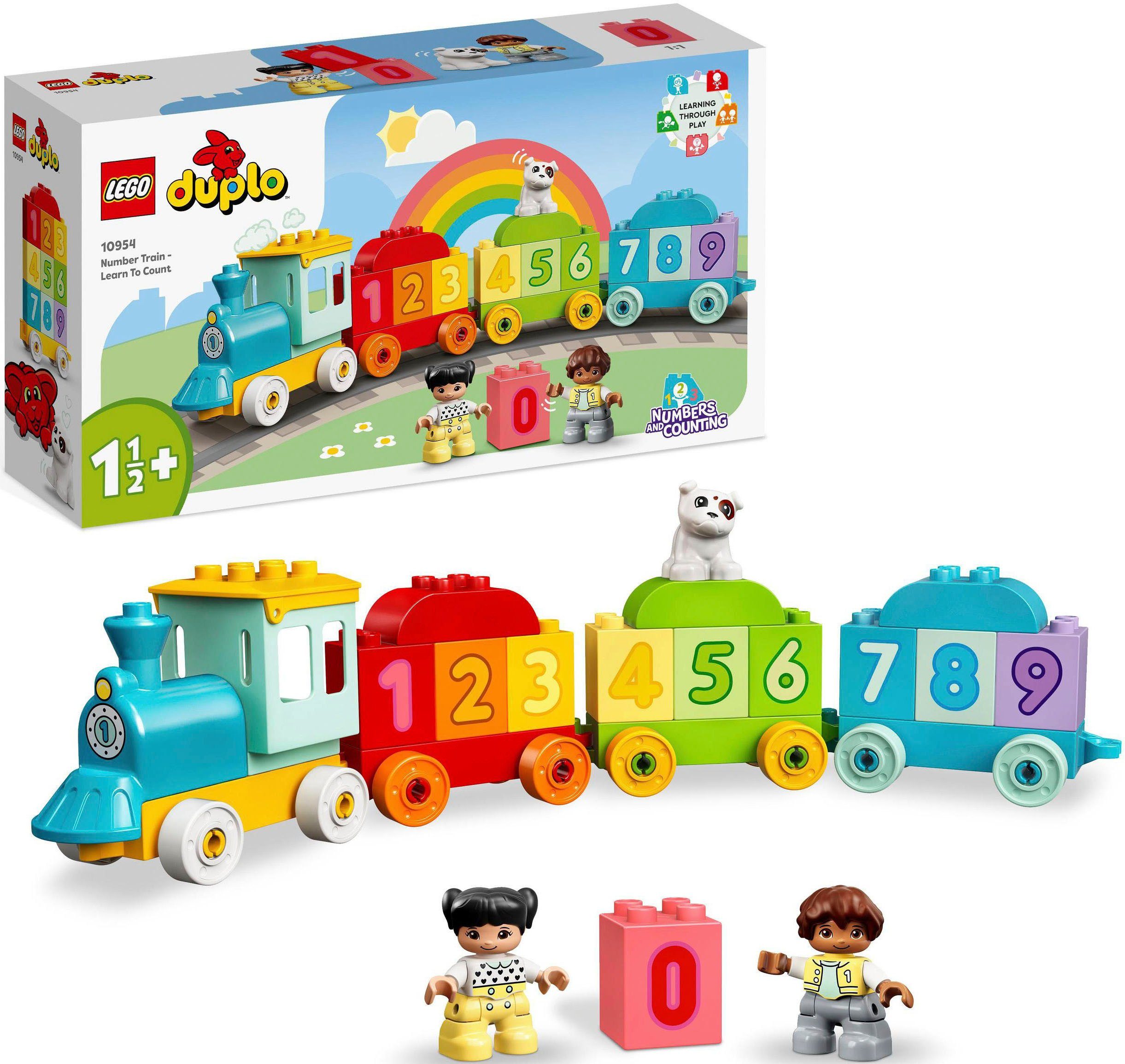 LEGO® Zahlenzug – Zählen lernen (10954), LEGO DUPLO Creative Play Konstruktionsspielsteine, (23 St)