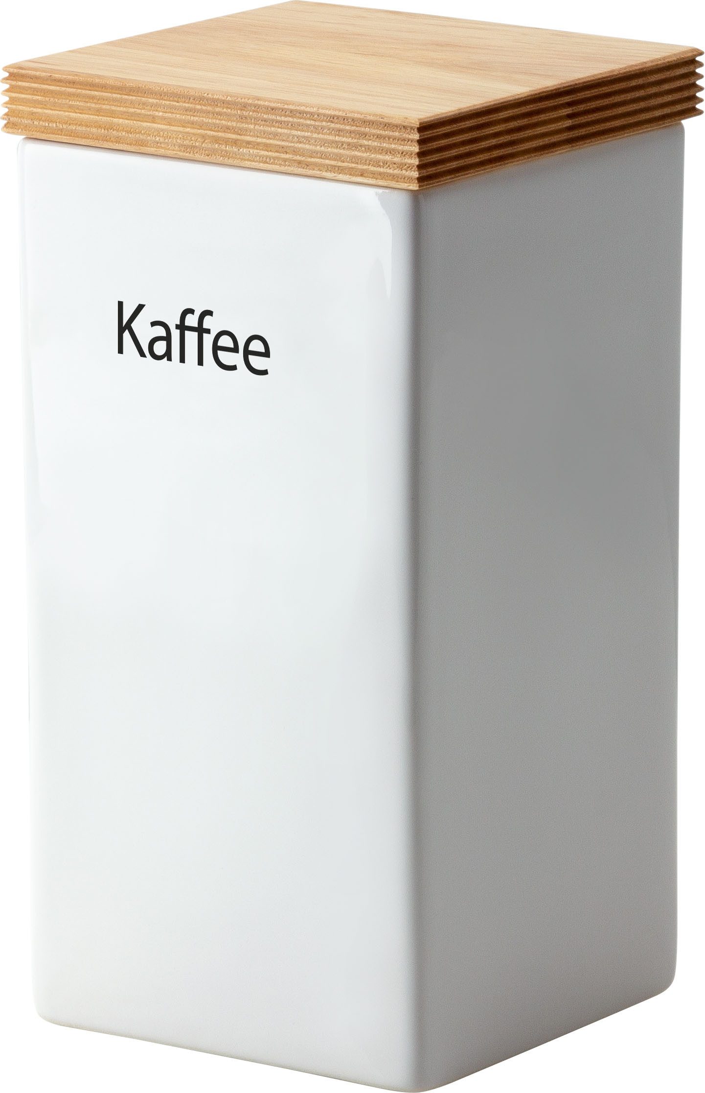 Continenta Vorratsdose, Holz, Keramik, (1-tlg), Handarbeit