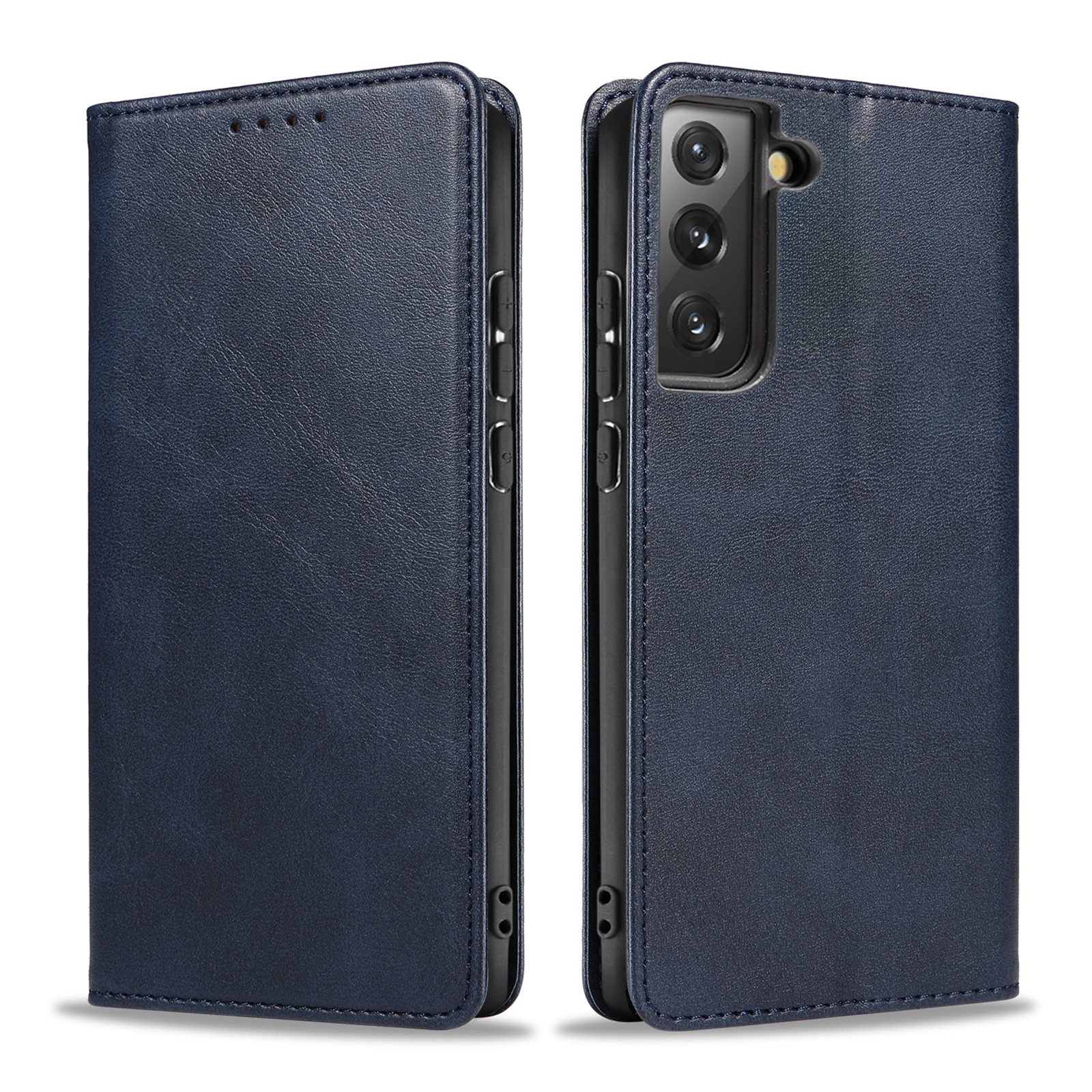 Tec-Expert Handyhülle Tasche Hülle für Samsung Galaxy S21 5G 6.2 Zoll, 6.2", Cover Klapphülle Case mit Kartenfach Fliphülle aufstellbar