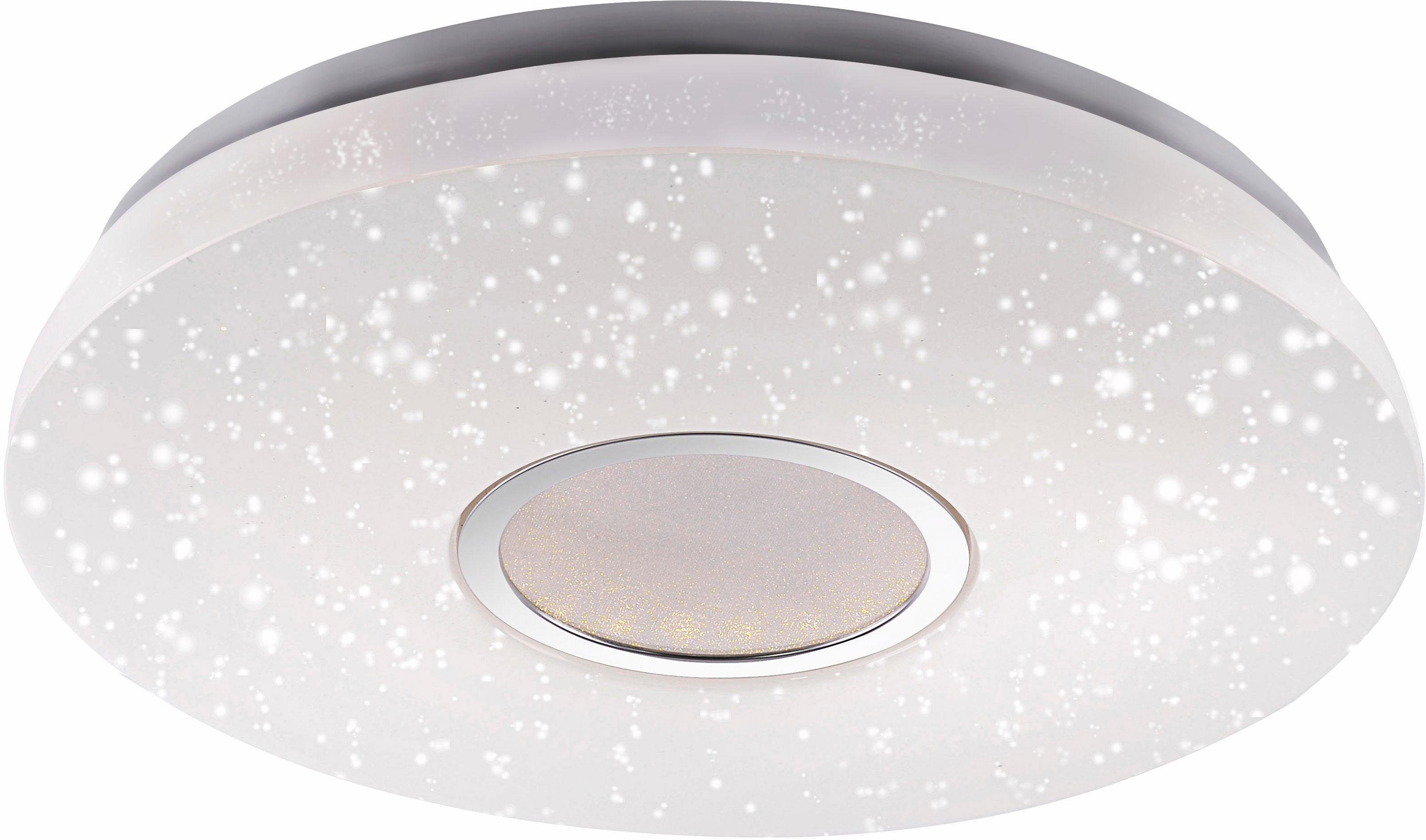 JUST LIGHT Deckenleuchte JONAS, Dimmfunktion, Memoryfunktion, mehrere Helligkeitsstufen, LED fest integriert, Kaltweiß, Neutralweiß, Tageslichtweiß, Warmweiß, 3-Stufen CCT - Farbtemperaturregelung, stufenloses Dimmen, IR-Fernbed.