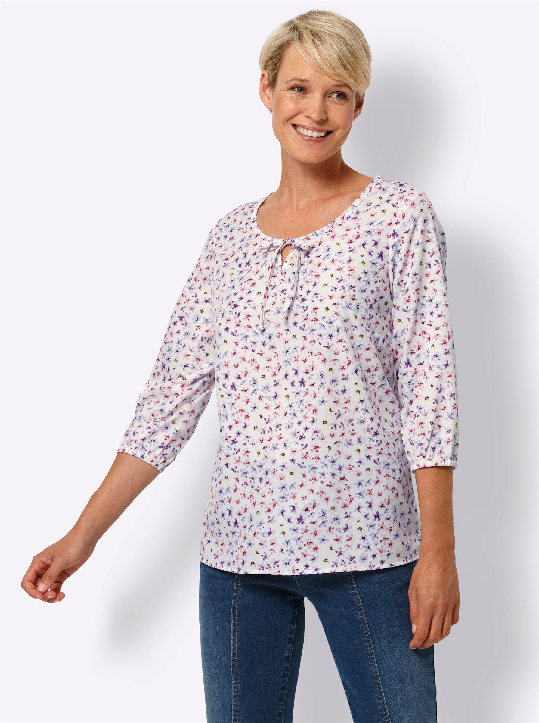 Klassische Bluse Schlupfbluse