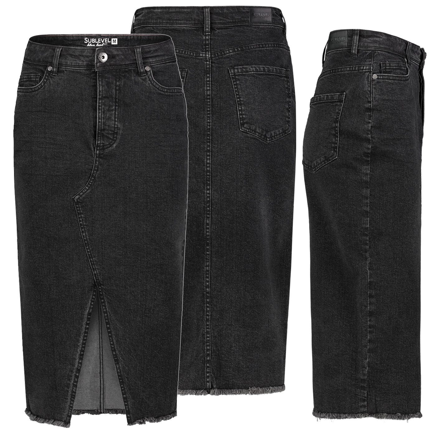 SUBLEVEL Jeansrock Damen Jeans rock Rock günstig online kaufen