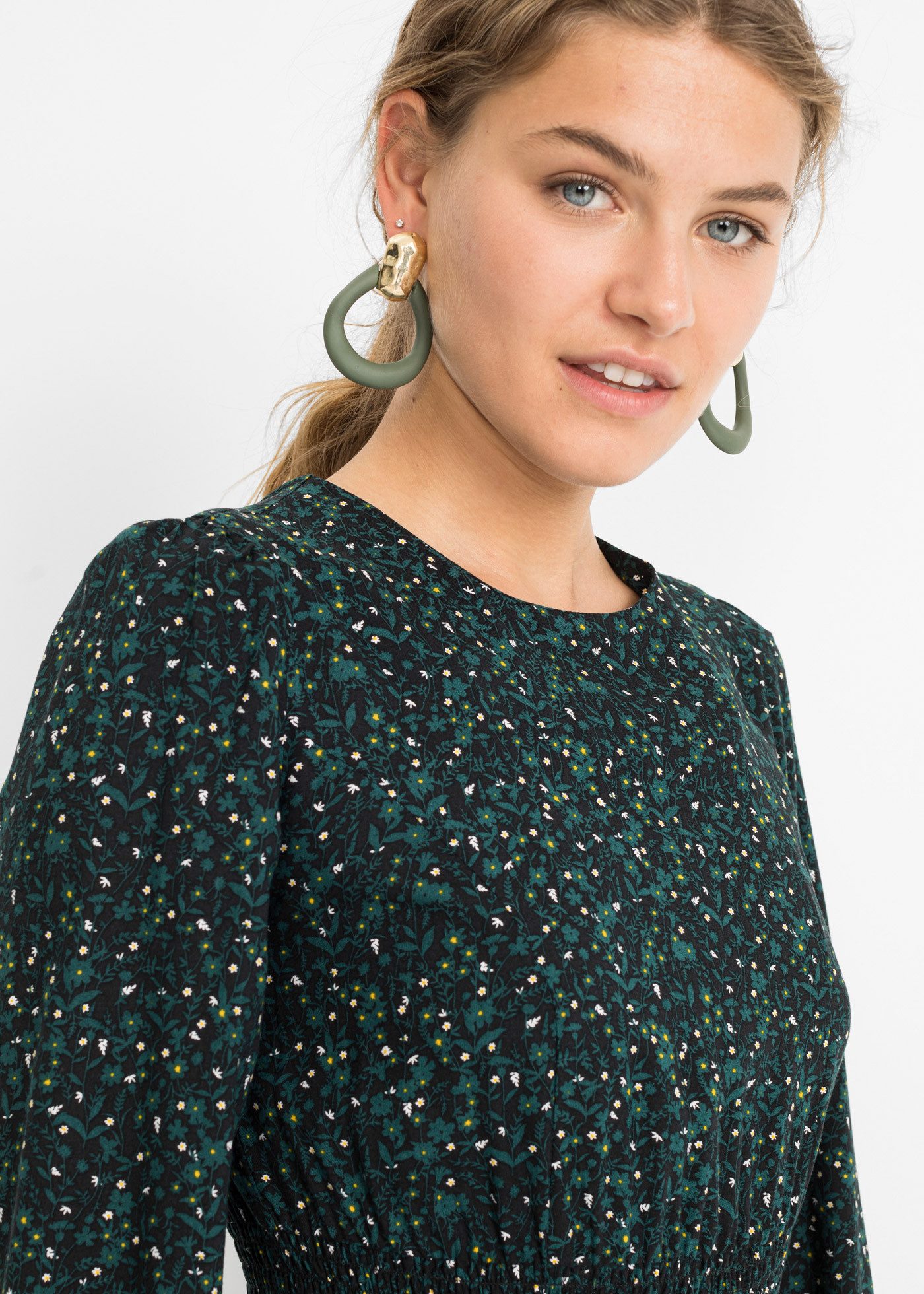 bonprix Midikleid für die Herbstsaison, aus Viskose, Oversize-Passform – Bild 3 von 5