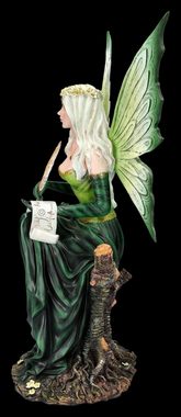 Figuren Shop GmbH Fantasy-Figur Elfen Figur - Prinzessin Giada mit Drache - Fantasy Figur Elfenfigur