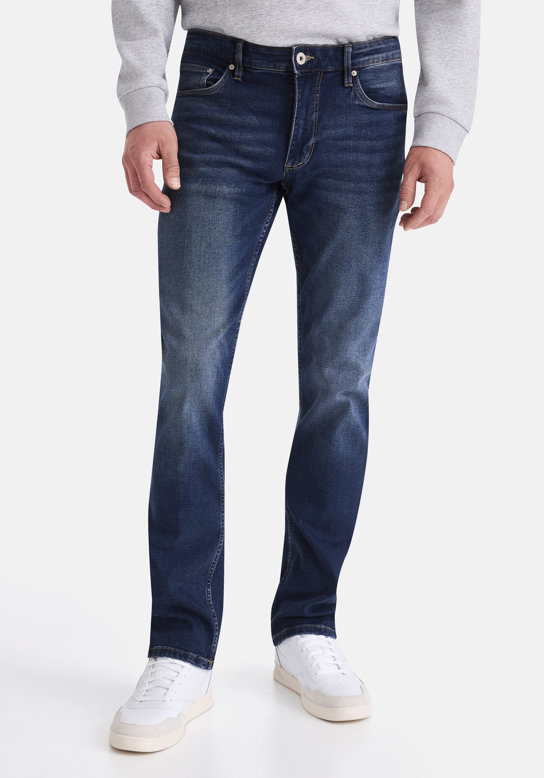 HERO by John Medoox 5-Pocket-Jeans Denver Regular Straight Stretch Jeans Straight Fit Casual Clean Wash Denim Jeans für Herren – Bild 2 von 4