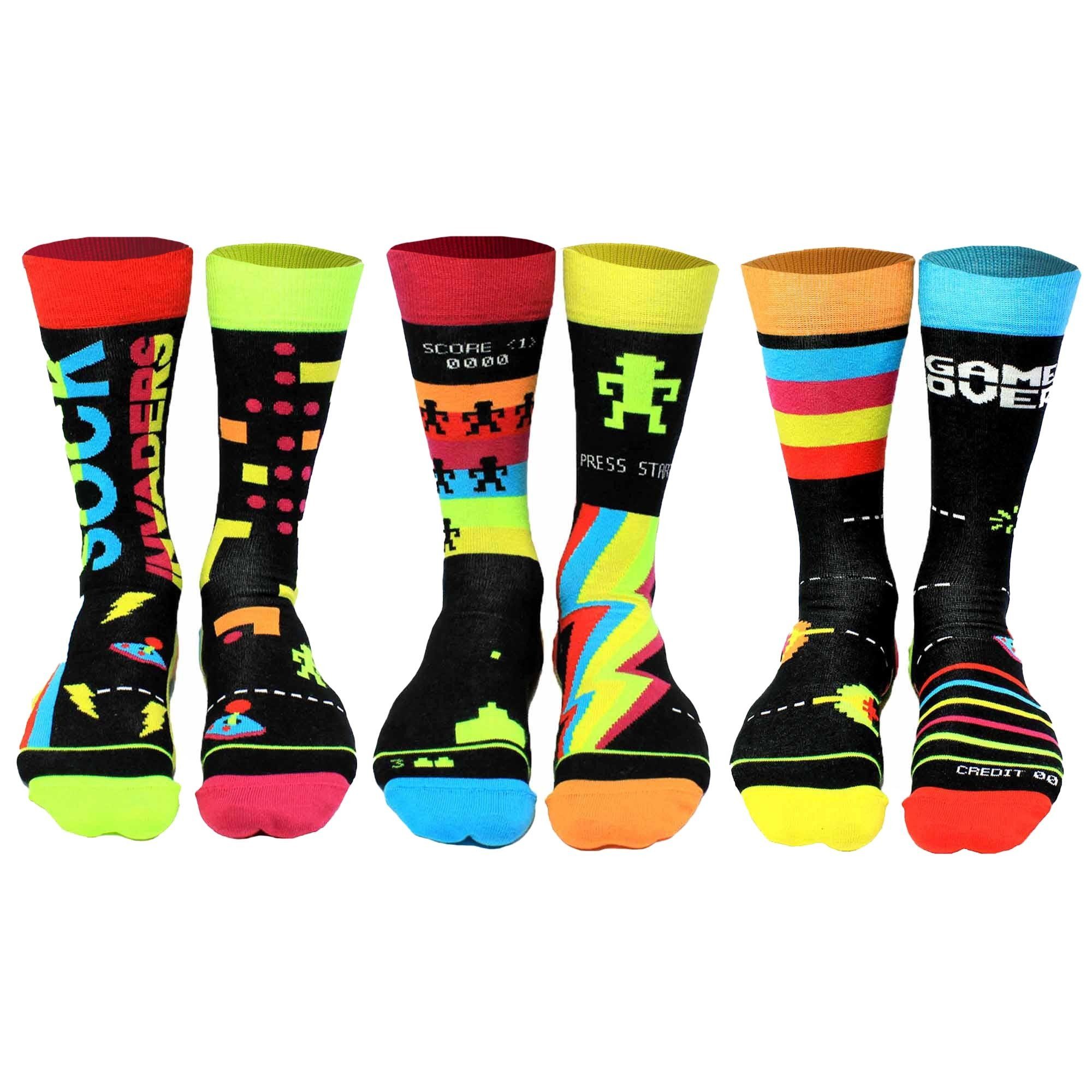 United Oddsocks Kurzsocken Herren Socken, 6 Socken - Strumpf, Motive