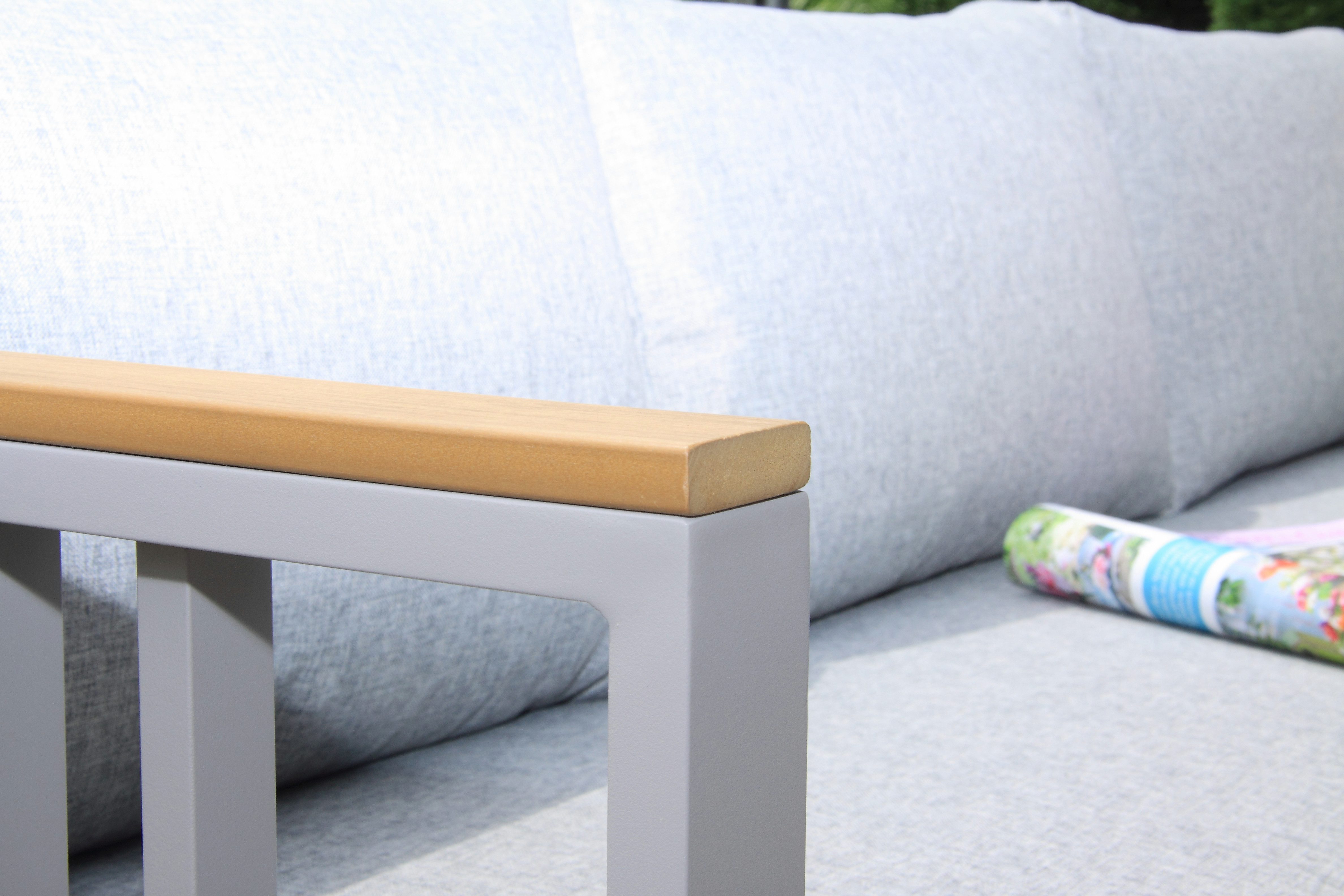 acamp Gartenlounge-Set 3-teilige Sitzgruppe Gondola mit Tisch, (Gartenmöbel Set), Gartensofa, Möbelset, Lounge-Set mit Tisch